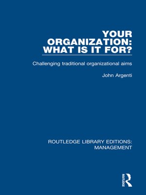 cover image of Your Organization